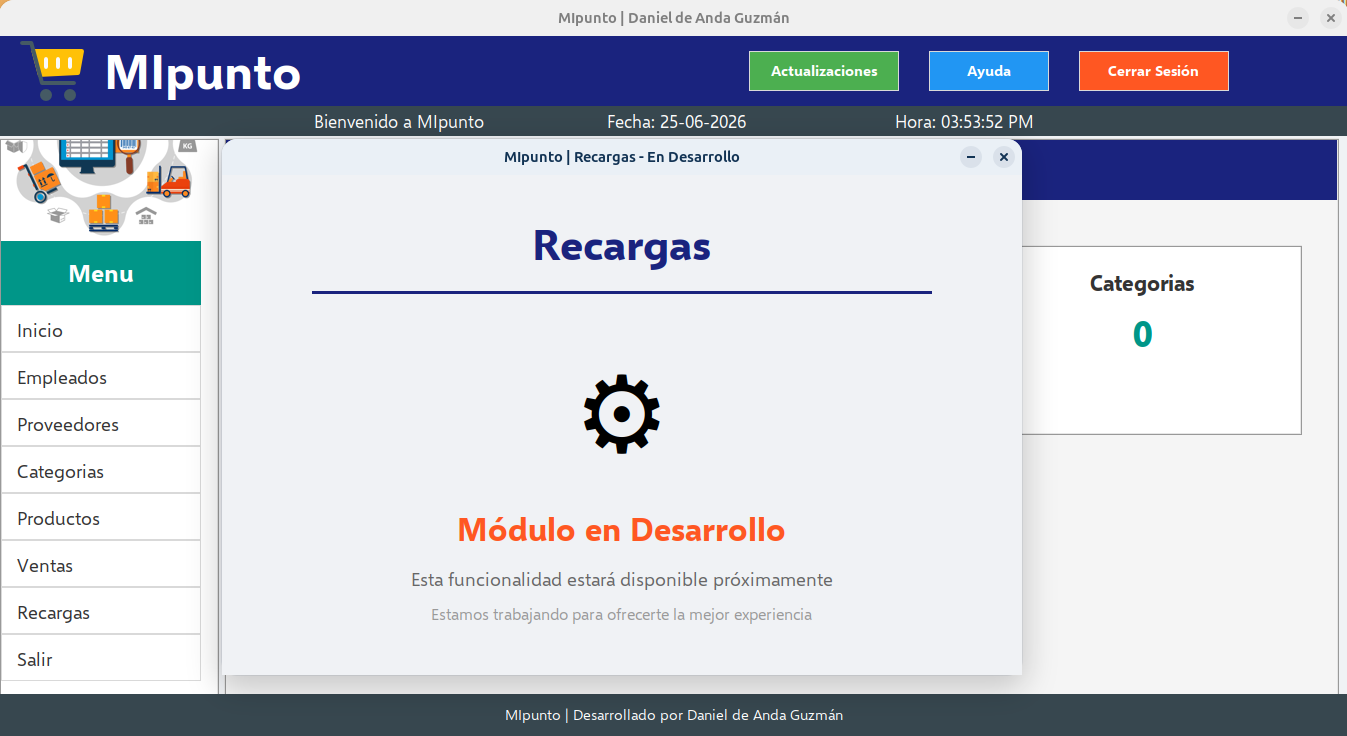 menu recargas